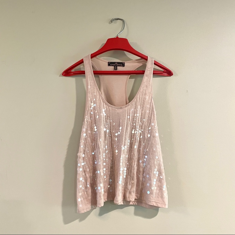 Sequin crop top